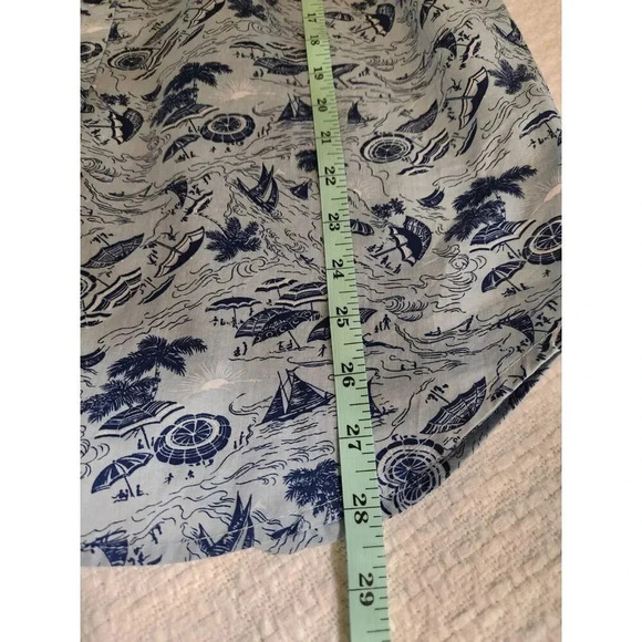 Columbia Men's Hawaiian Sailboat Beach Umbrella Short Sleeve Shirt Sz Small - Picture 7 of 8